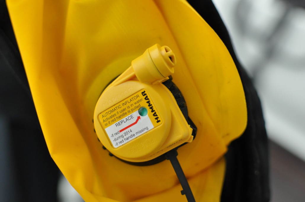 dispositif d'inflation automatique avec indicateur à vert