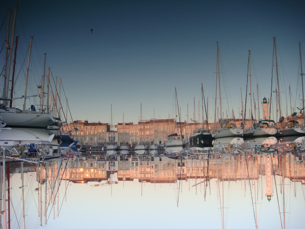 port de la Rochelle tête en bas